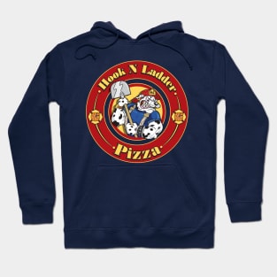 Hook N Ladder Pizza (Back Print) Hoodie